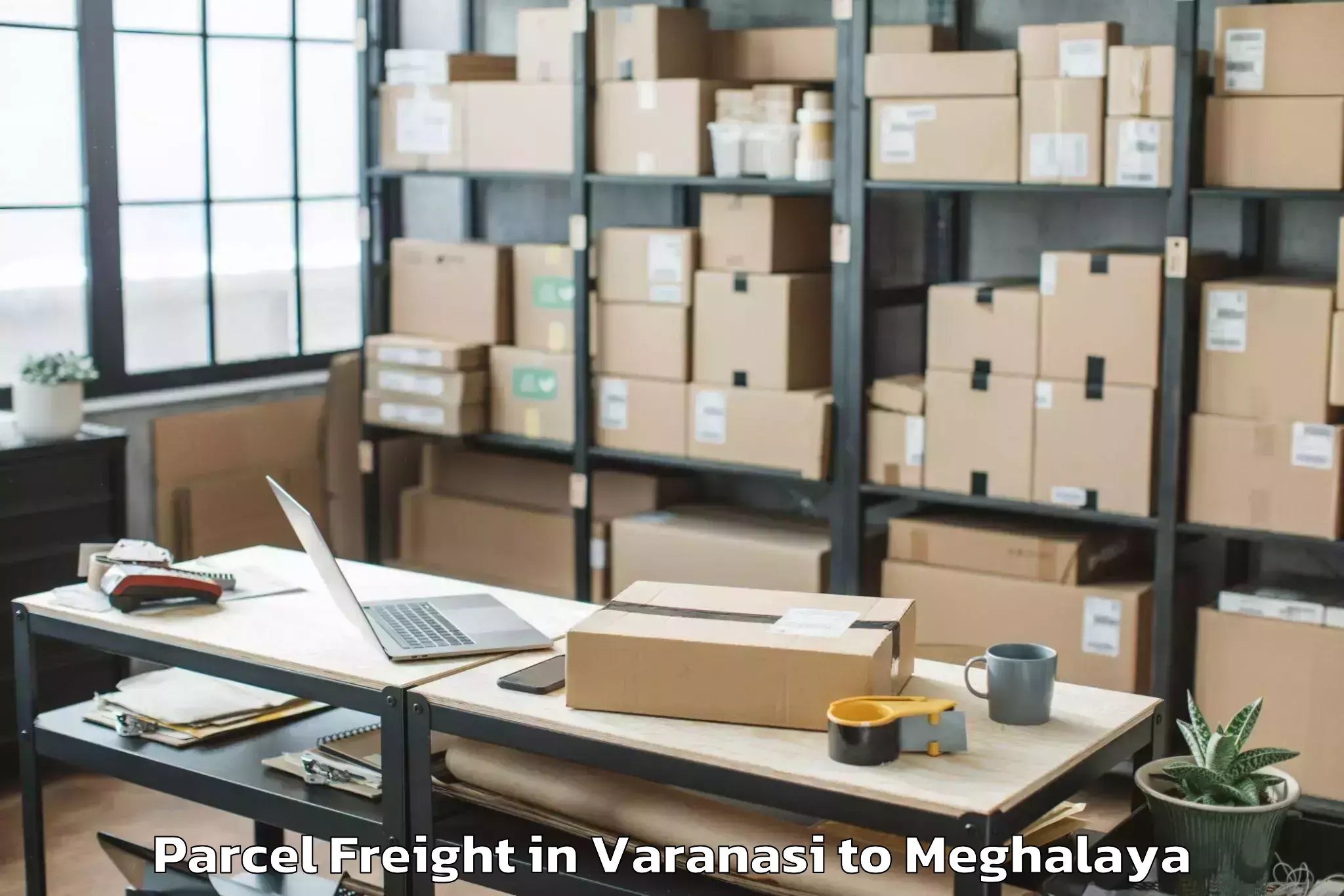 Reliable Varanasi to Jowai Parcel Freight